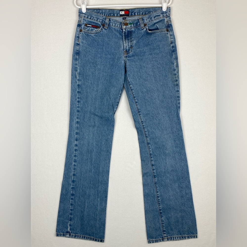 Tommy Hilfiger Hip Jeans Vintage Women's 30x31 Blue Denim Straight Leg Y2K 2000s